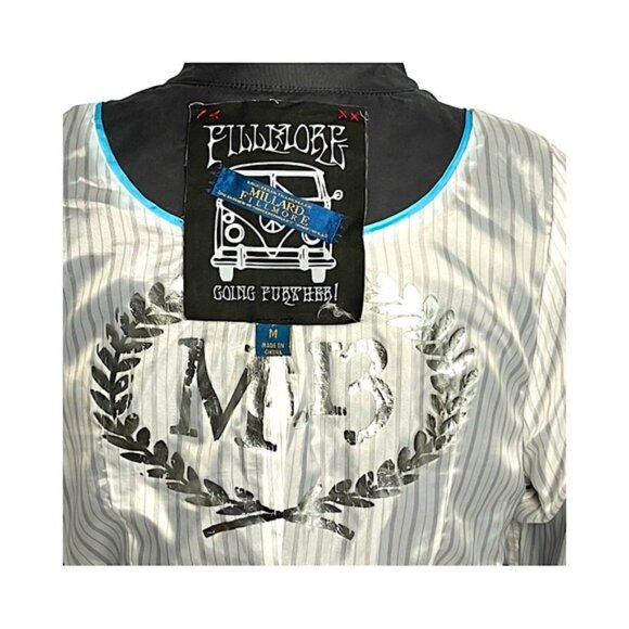 Millard Fillmore Statement Collar Short Trench Coat Flirty Skirt Design Size M - Picture 13 of 15